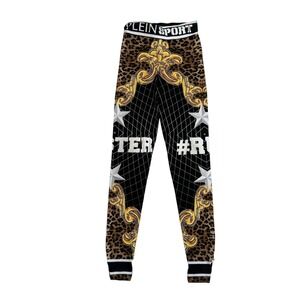 Philipp Plein Sport Equipment Leopard Baroque Stirrup Leggings Womens S